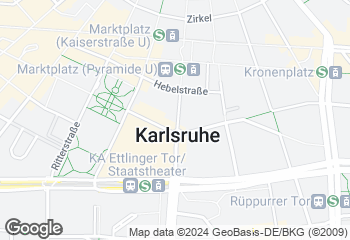 Karte mit Standort von Badische Backstub' F. u. E.Weber GmbH