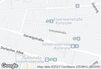 Karte mit Standort von Bäckerei und Konditorei Visel