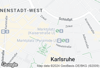 Karte mit Standort von Badische Backstub' F. u. E.Weber GmbH