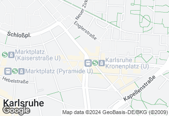 Karte mit Standort von Badische Backstub' F. u. E.Weber GmbH