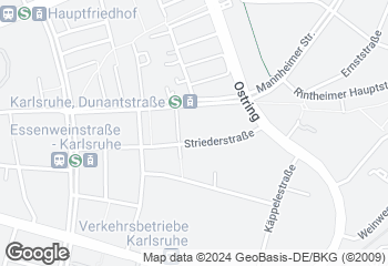 Karte mit Standort von Reinmuth Oststadt bei Netto Striederstr.21/Rintheimer