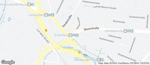 Karte mit Standort von Rudolf Neff GmbH   Filiale Entenfang