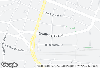 Karte mit Standort von Bäckerei Konditorei Kosler