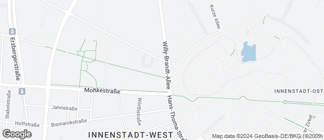 Karte mit Standort von * HATZ * der Bäcker * das Brot * die Leidenschaft * in der EFA Tankstelle Willy-Brandt-Allee