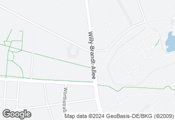 Karte mit Standort von * HATZ * der Bäcker * das Brot * die Leidenschaft * in der EFA Tankstelle Willy-Brandt-Allee