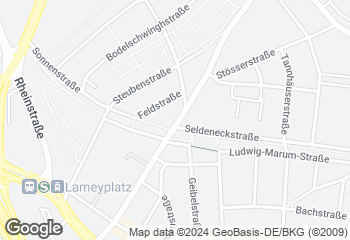 Karte mit Standort von Reinmuth Mühlburg Hardtstraße 47 Nähe Fliederplatz