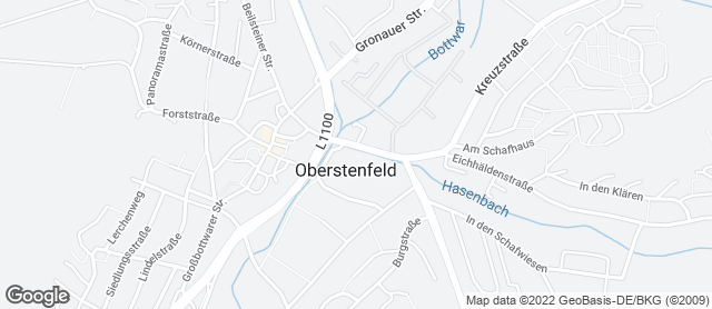 Karte mit Standort von Bäckerei Konditorei Nestel - EDEKA Markt Oberstenfeld
