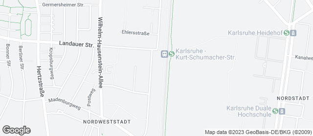 Karte mit Standort von Badische Backstub' F. u. E.Weber GmbH