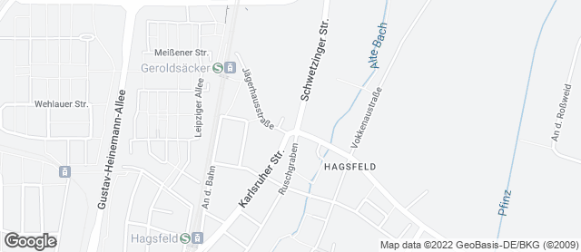 Karte mit Standort von Bäckerei Nussbaumer - Filiale Hagsfeld