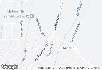 Karte mit Standort von Bäckerei Nussbaumer - Filiale Hagsfeld