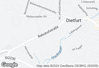 Karte mit Standort von Backstube Wünsche GmbH