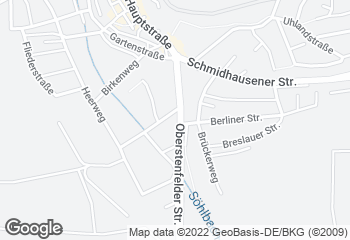 Karte mit Standort von Café N
