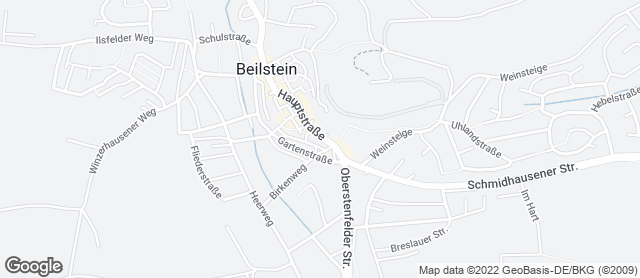 Karte mit Standort von Bäckerei Nestel - Beilstein Mitte