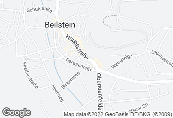 Karte mit Standort von Bäckerei Nestel - Beilstein Mitte
