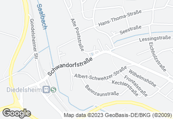 Karte mit Standort von Bäckerei Stiefel