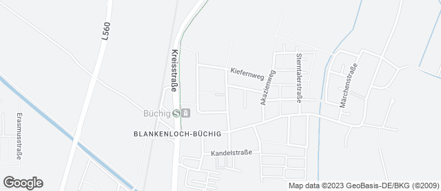 Karte mit Standort von Bäckerei Nussbaumer - Filiale Büchig