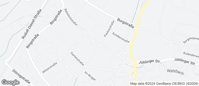 Karte mit Standort von Badische Backstub' F. u. E.Weber GmbH