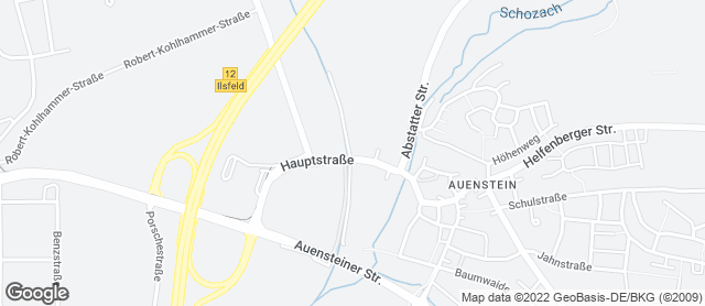 Karte mit Standort von Bäckerei Konditorei Nestel - Auenstein