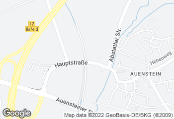 Karte mit Standort von Bäckerei Konditorei Nestel - Auenstein