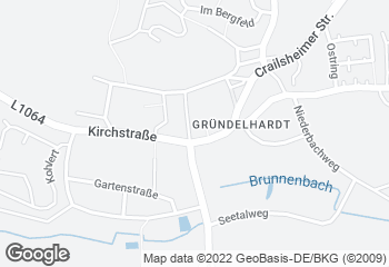 Karte mit Standort von Bäckerei Landbäckerei Glück GmbH