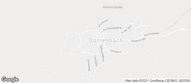 Karte mit Standort von Bäckerei Olaf Zenker