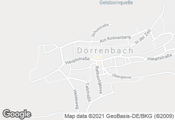 Karte mit Standort von Bäckerei Olaf Zenker