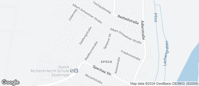 Karte mit Standort von Bäckerei Nussbaumer - Filiale Spöck