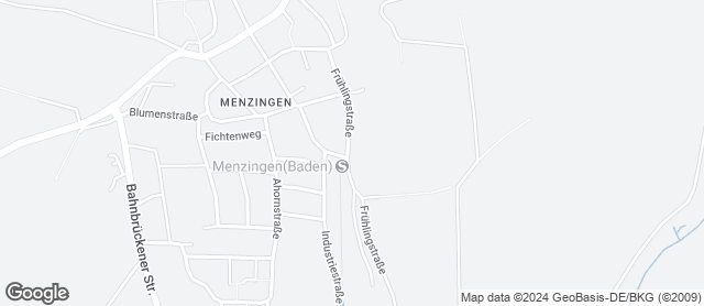 Karte mit Standort von Bäckerei Föckler OHG Filiale - Menzingen
