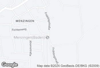 Karte mit Standort von Bäckerei Föckler OHG Filiale - Menzingen