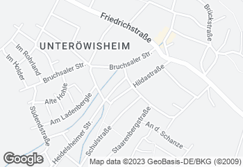 Karte mit Standort von Bäckerei Föckler OHG Filiale - Unteröwisheim kleine Filiale