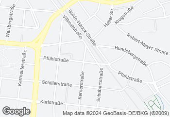 Karte mit Standort von Bäckerei Härdtner - Filiale Kernerstraße