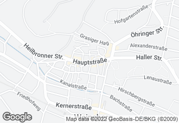 Karte mit Standort von Bäckerei Hönnige
