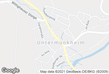Karte mit Standort von Bäckerei Krimmer
