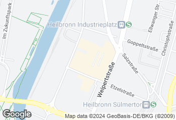 Karte mit Standort von Bäckerei Härdtner - Caféteria im OBI Etzelstraße