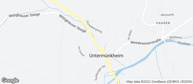 Karte mit Standort von Bäckerei Und Konditorei Wolf