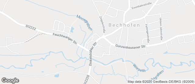 Karte mit Standort von Bäckerei Café Rieß
