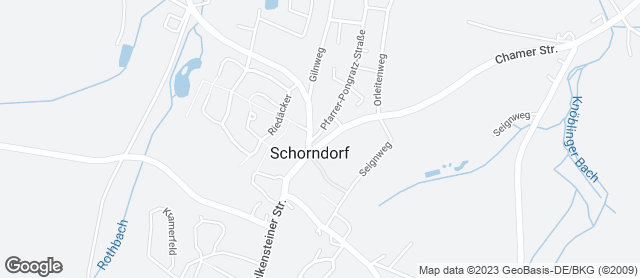 Karte mit Standort von Bäckerei Schorndorfer Backhaus
