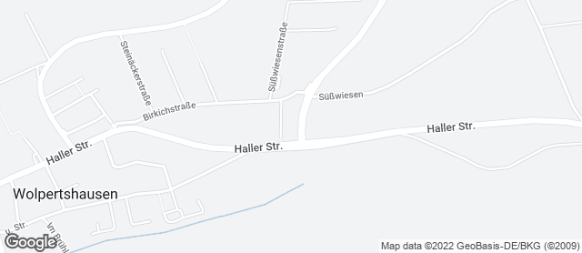Karte mit Standort von Bäckerei/Konditorei Kretzschmar Filiale Wolpertshausen (Regionalmarkt)