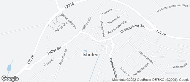 Karte mit Standort von Bäckerei/Konditorei Kretzschmar - ComeBäck Ilshofen