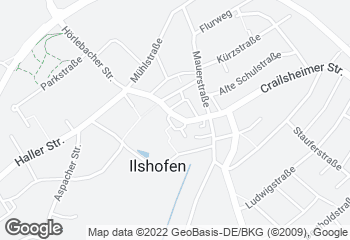 Karte mit Standort von Bäckerei/Konditorei Kretzschmar - ComeBäck Ilshofen