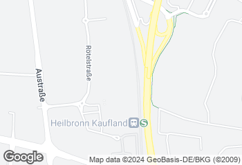 Karte mit Standort von Bäckerei Härdtner - Filiale Kaufland Neckarsulm