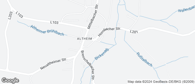 Karte mit Standort von Bäckerei Lenert Altheim