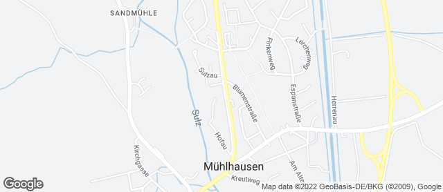Karte mit Standort von Bäckerei Miehling