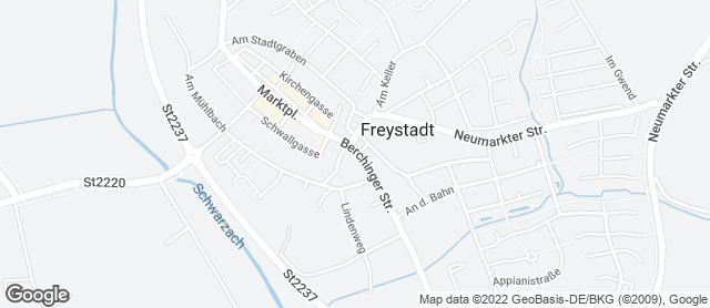 Karte mit Standort von Bäckerei Miehling
