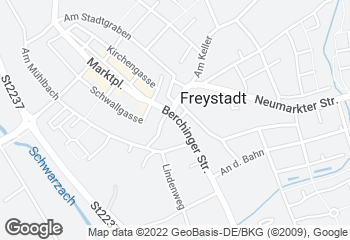 Karte mit Standort von Bäckerei Miehling