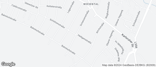 Karte mit Standort von Bäckerei- Konditorei Mario Maag