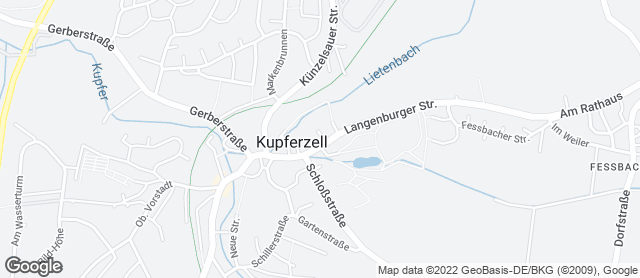 Karte mit Standort von Bäckerei Landbäckerei Glück GmbH