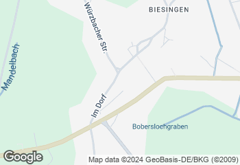 Karte mit Standort von Bäckerei und Konditorei Fetzer