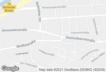 Karte mit Standort von Bäckerei Pusse