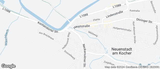 Karte mit Standort von Bäckerei Härdtner - Filiale Bäckereicafé